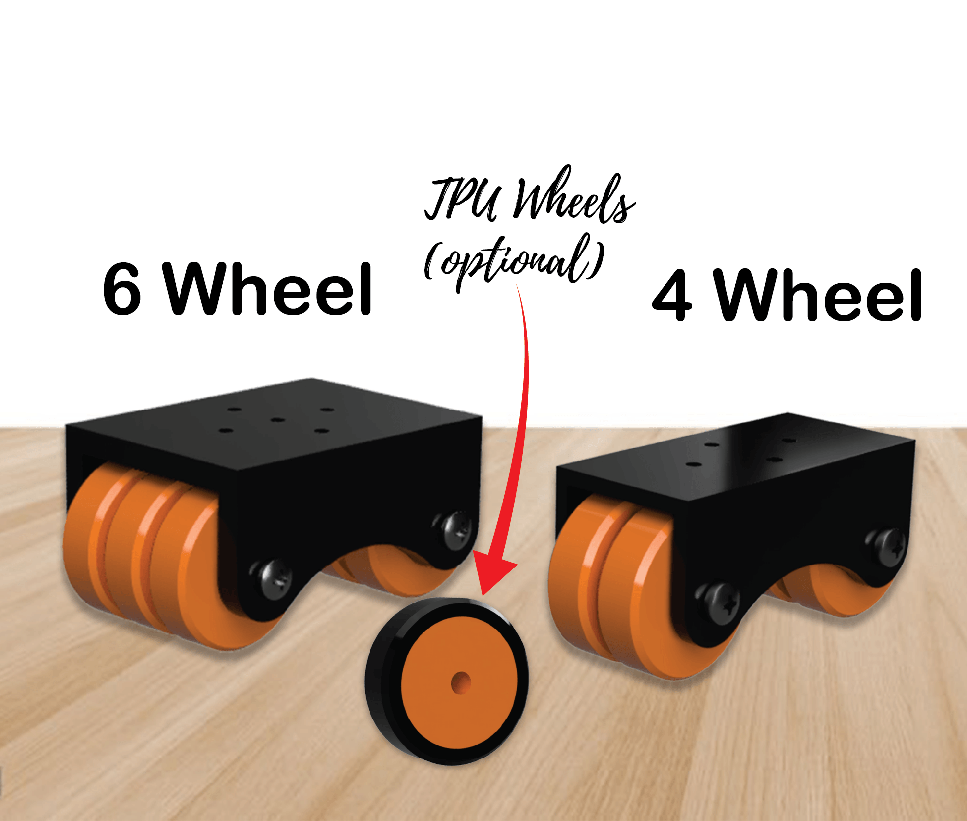 Heavy- Duty Rolling 4 and 6 wheel fixed caster wheels