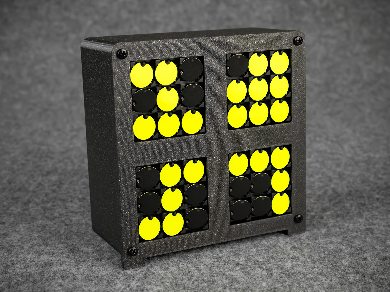 Modular Flip-Disc Clock Enclosure