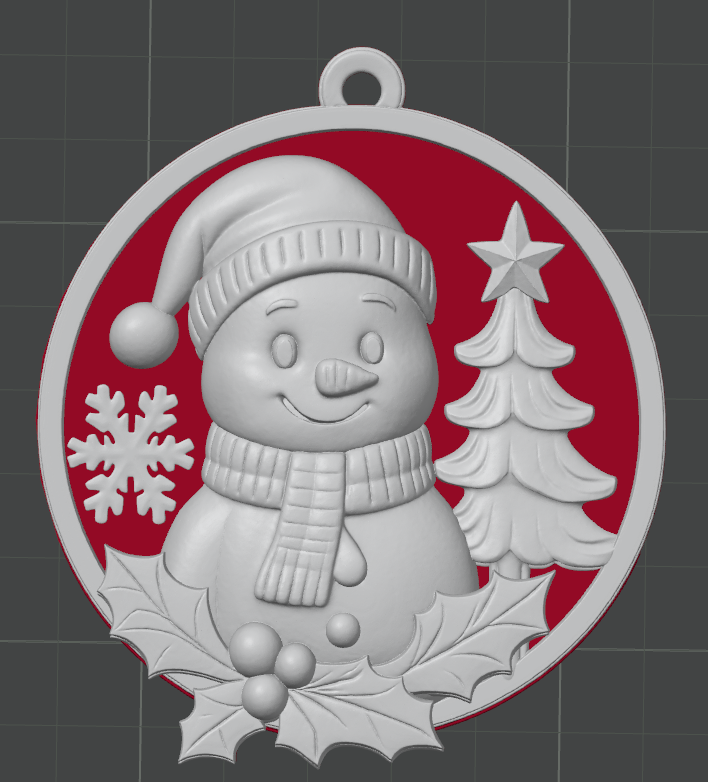 Snowman Christmas Ornament – 3D Printable Holiday Decoration
