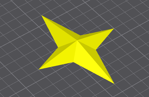 Glow-in-the-Dark 4-Point Star