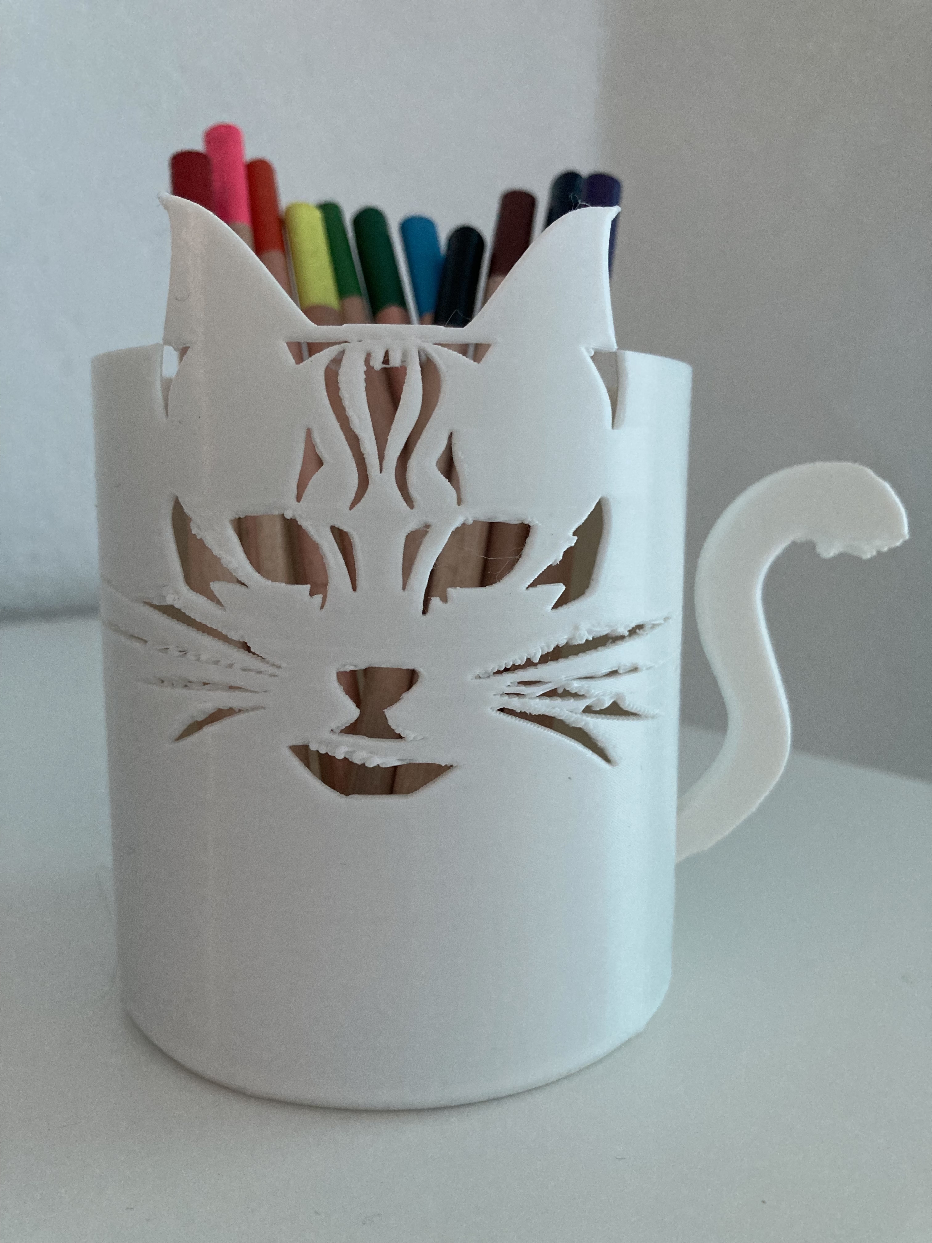 Boite à crayon chat