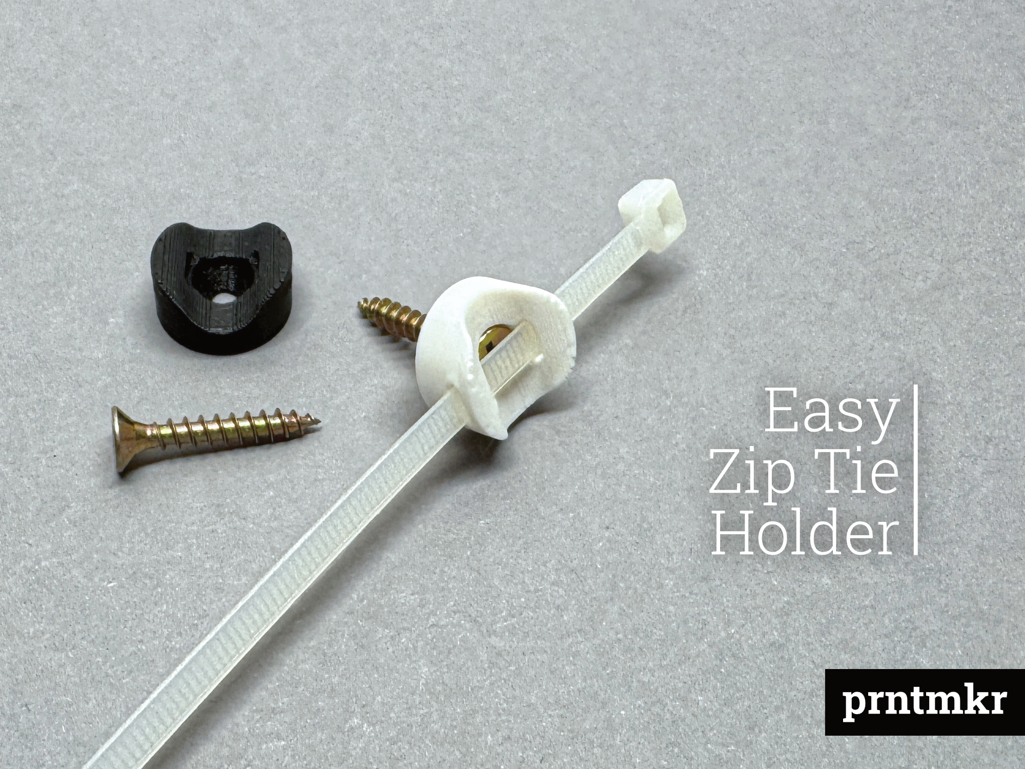 Easy Zip Tie Holder