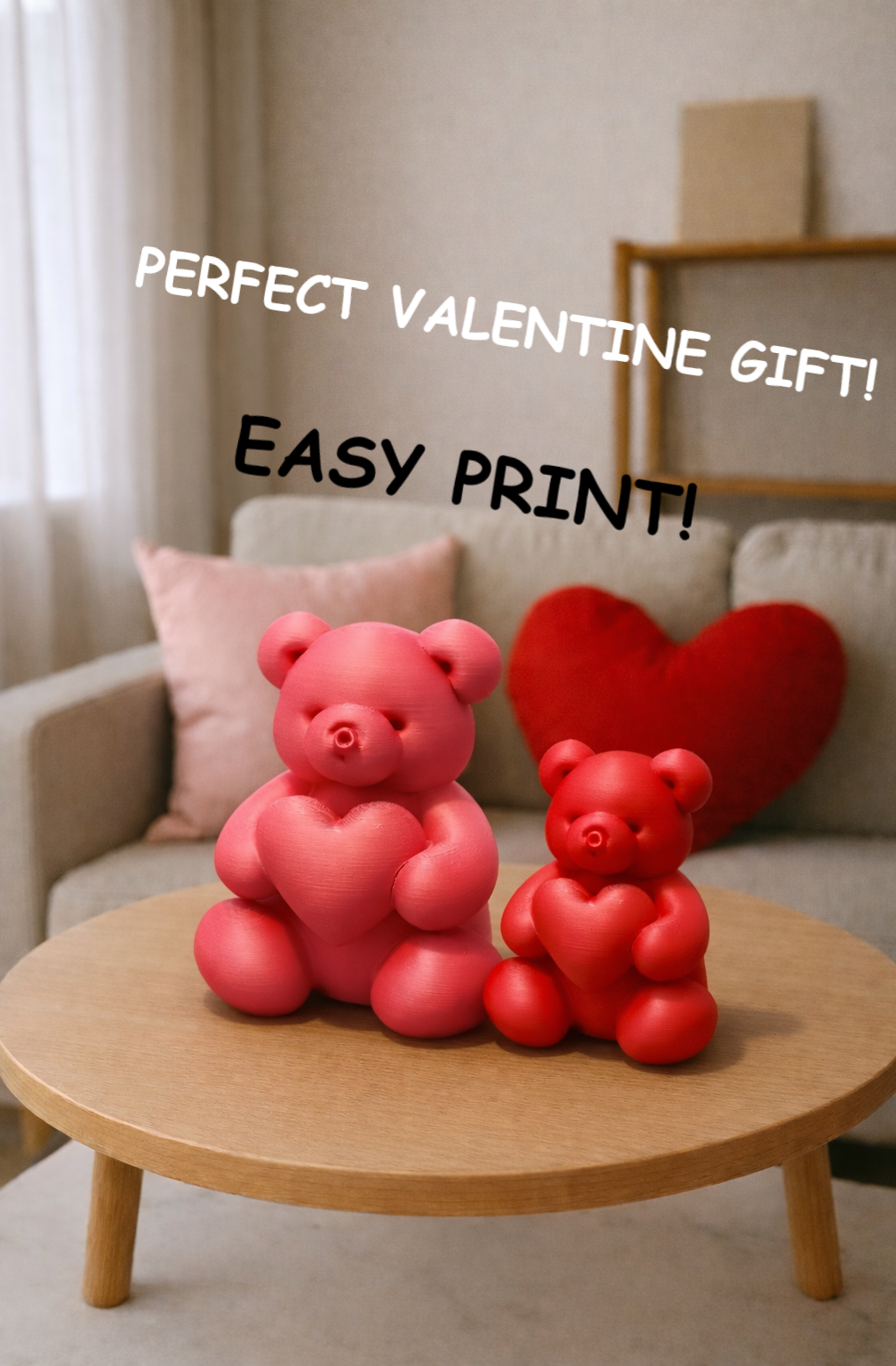 Balloon bear with heart