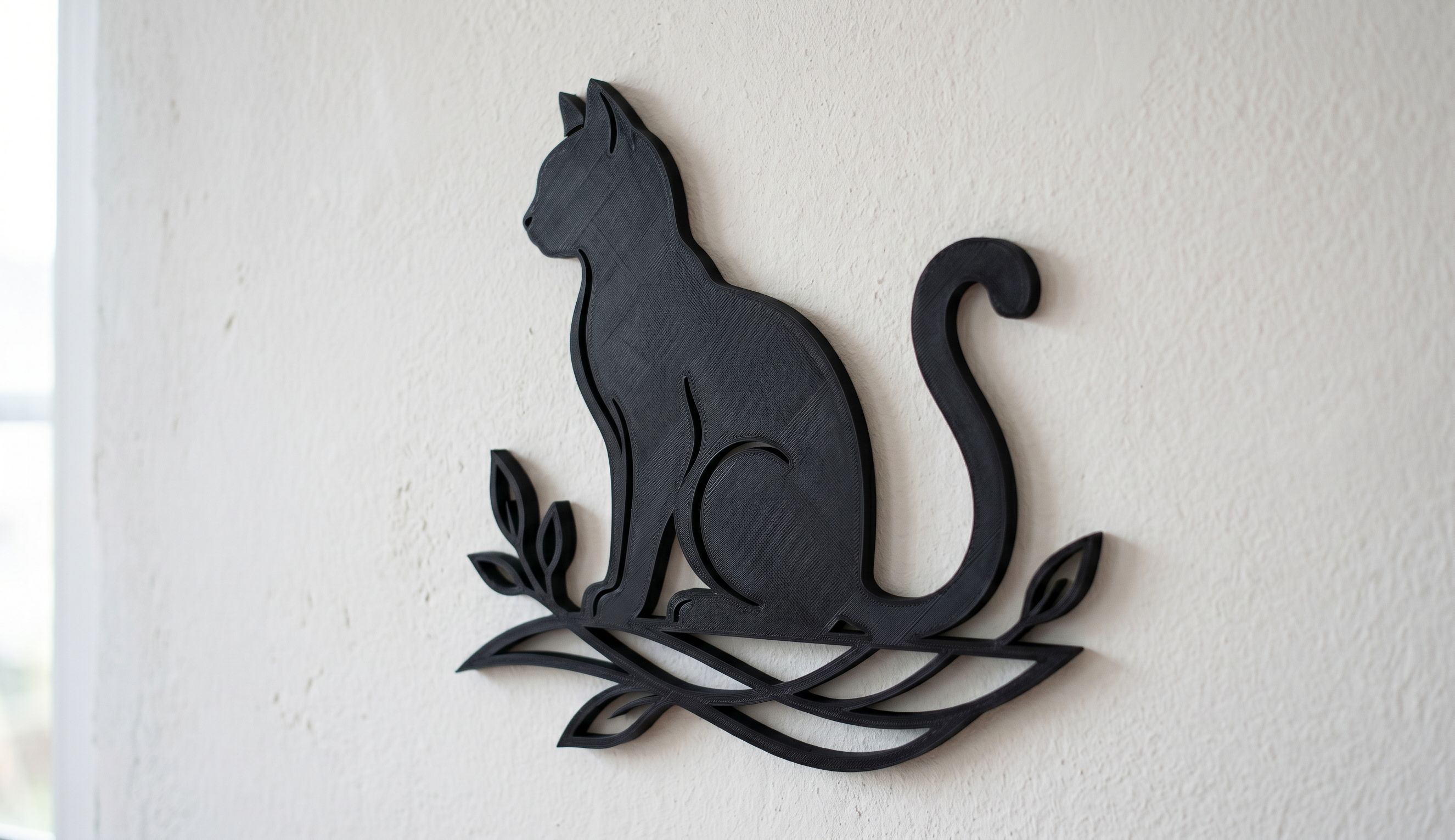 Black Cat Wall Art