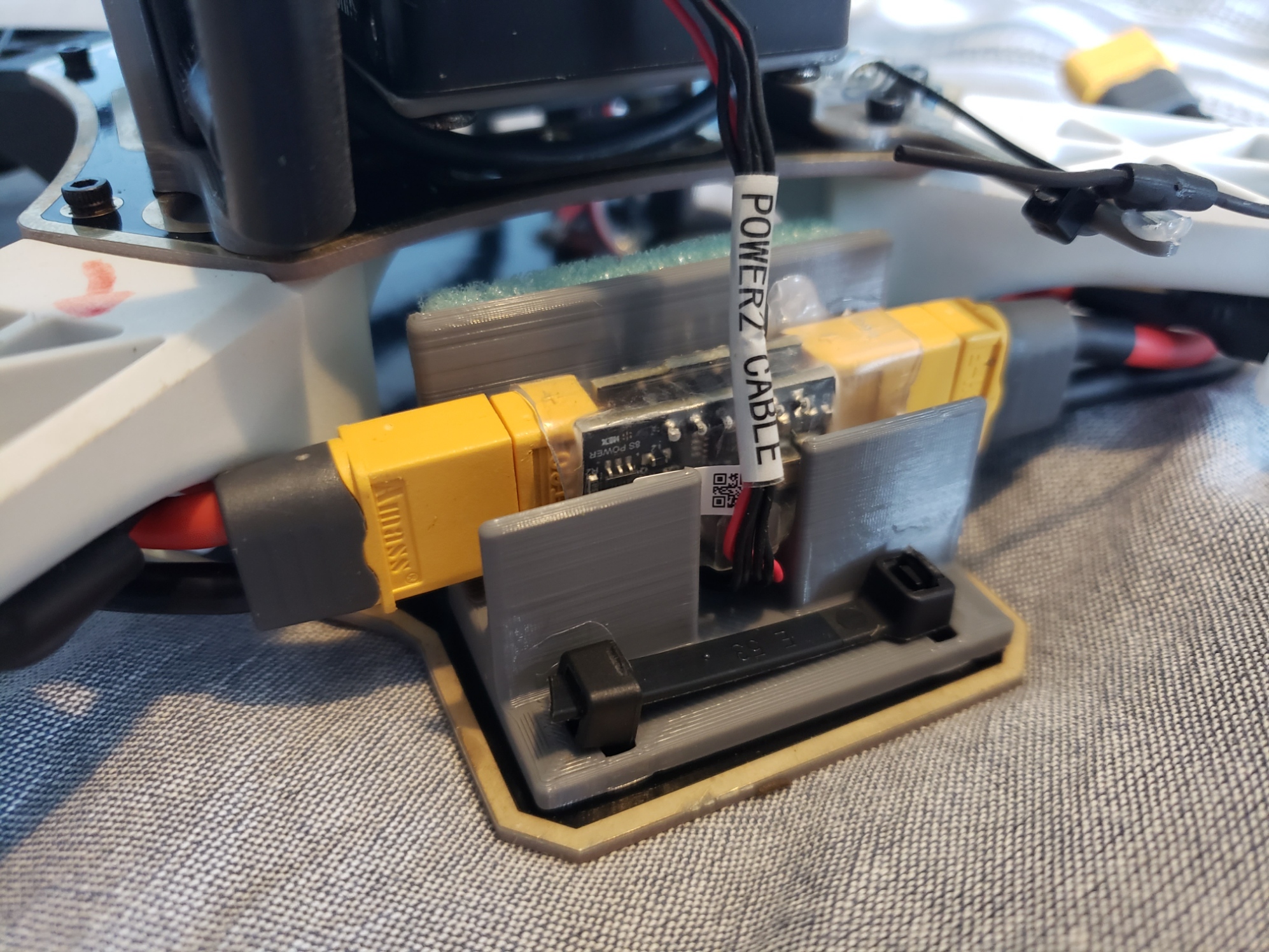 Cube Orange Power Supply Mount + Battery holder
