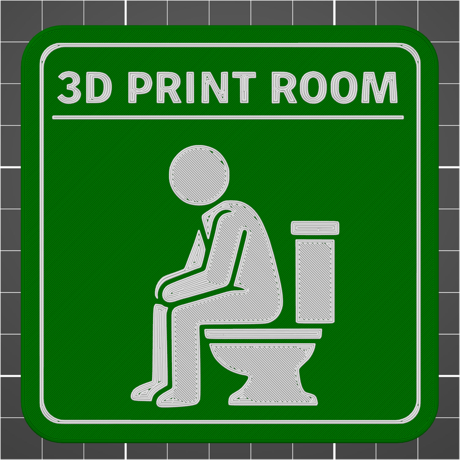 3D Print Room Door Sign