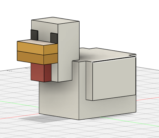 Minecraft chicken