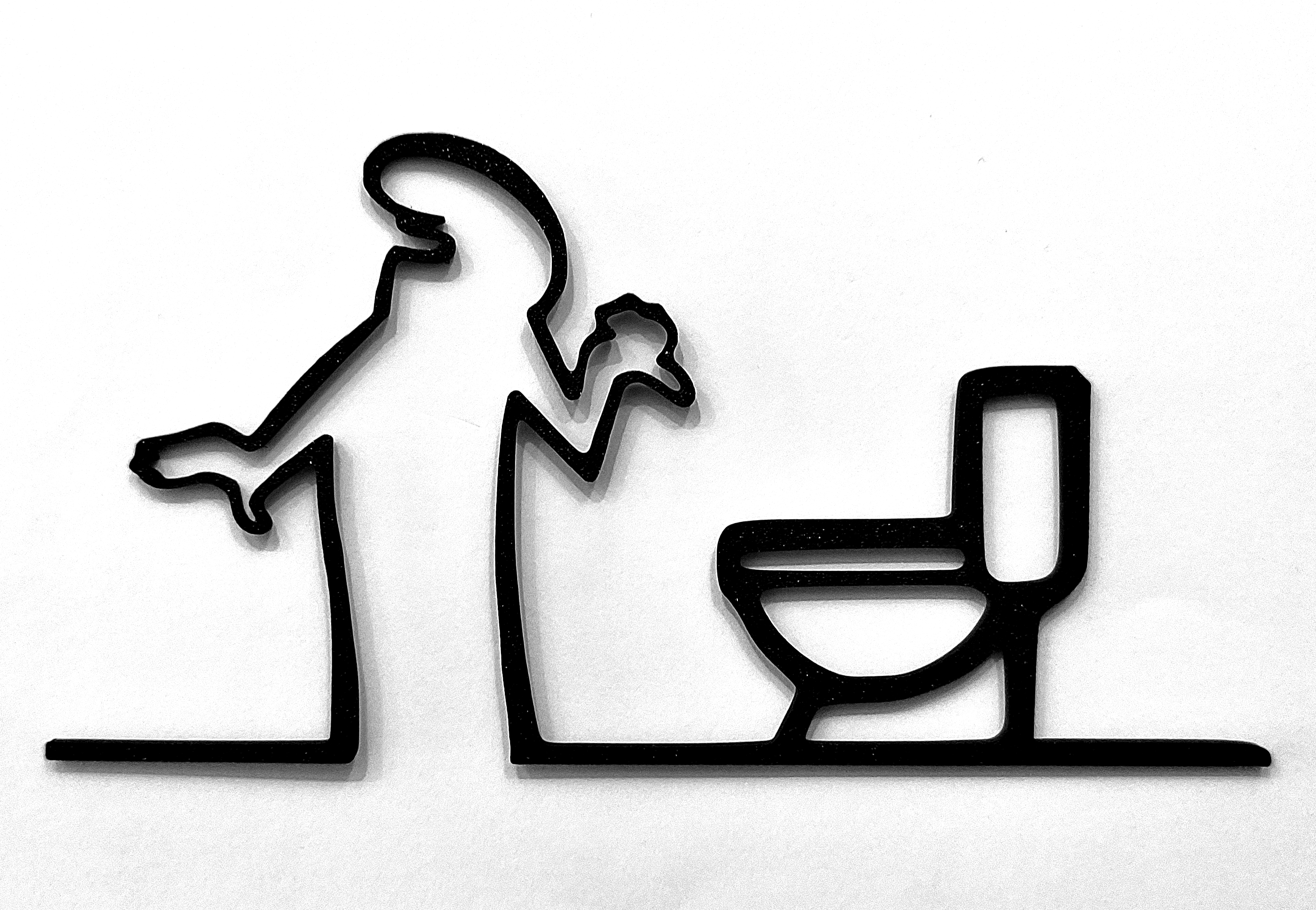 Funny “WC” Door Hanger – La Linea Balum 138