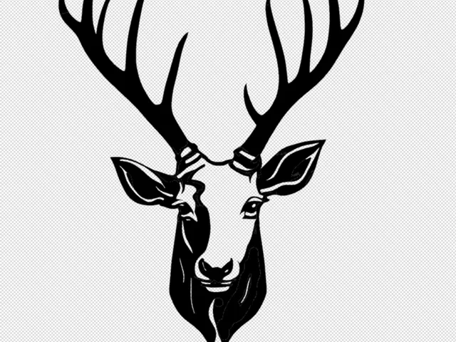 Deer head decoration 2d