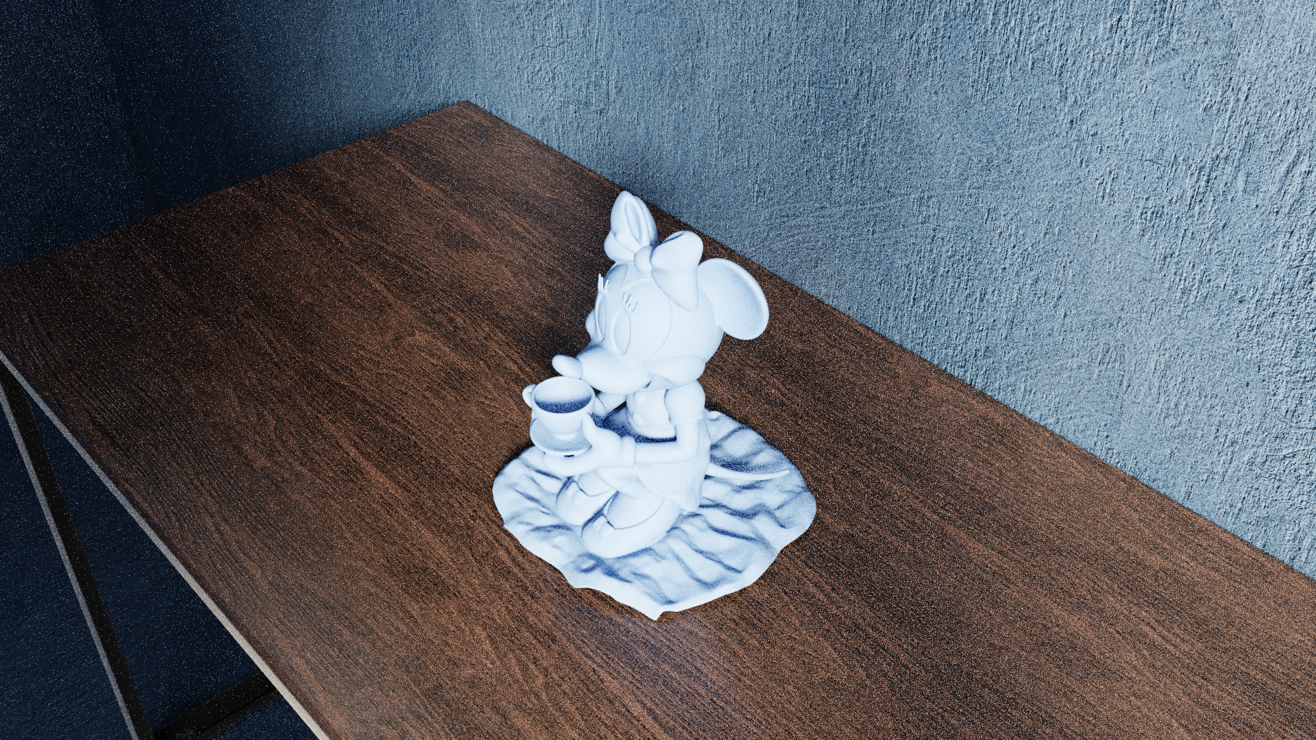 Miniatura 6 do modelo 3D Sitting Minnie Mouse