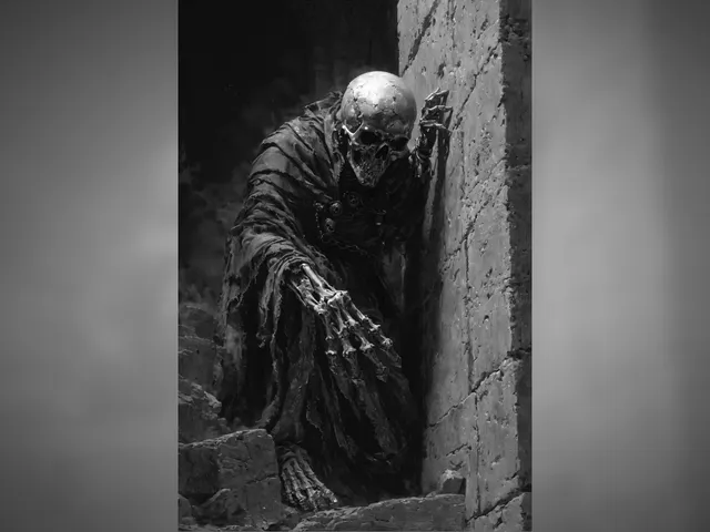 Skeleton on Wall Hueforge