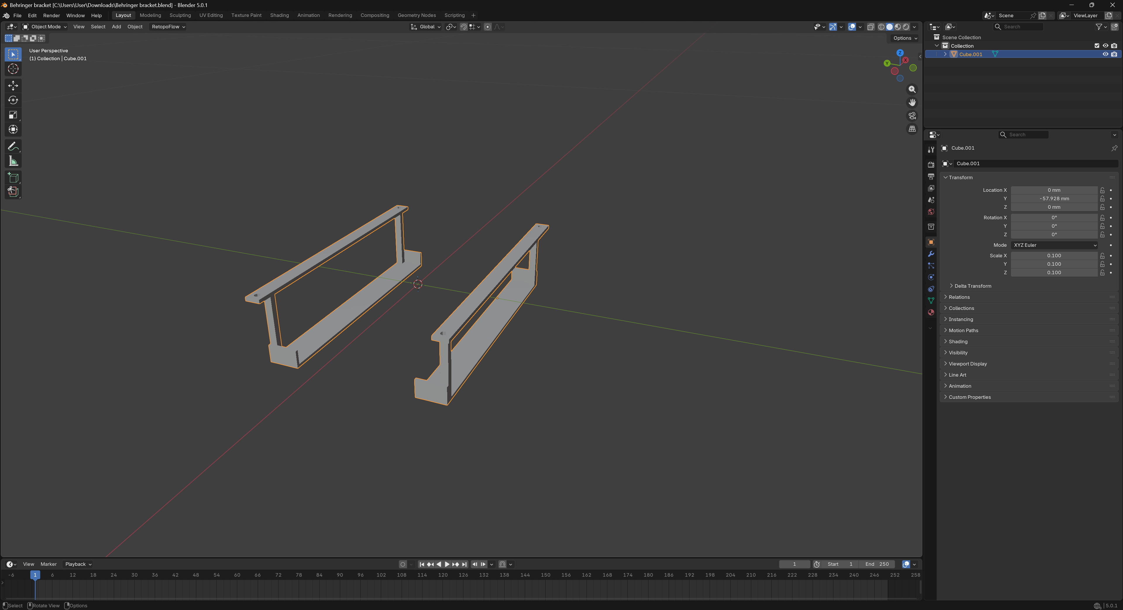 UMC202HD Behringer Bracket for under the Table