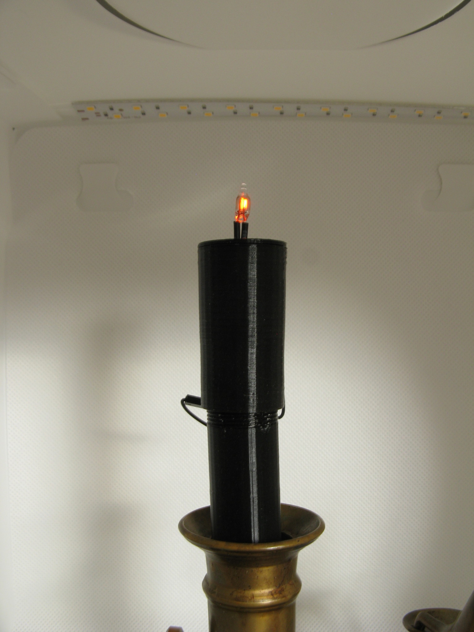 Neon indicatorlamp candle enclosure // flaslight enclosure || neonkaarsje