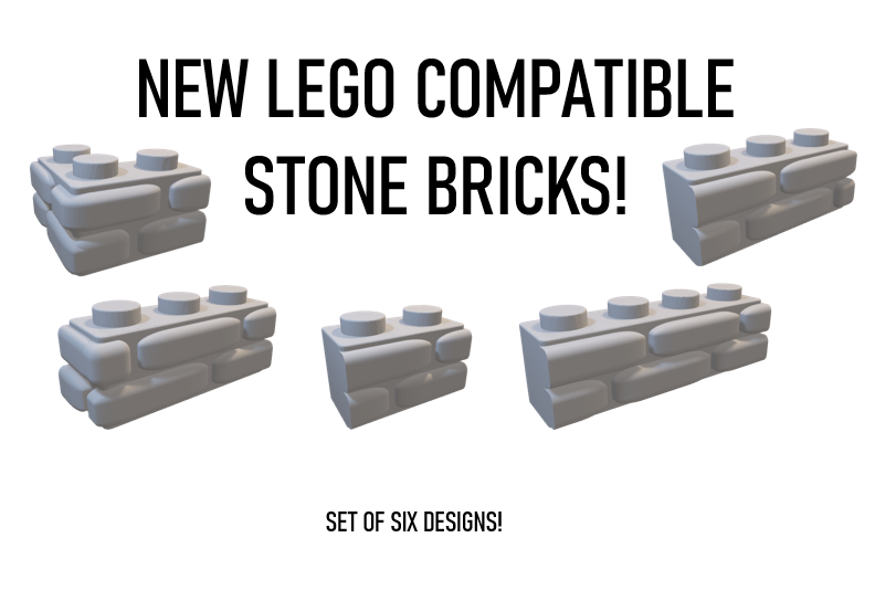 Lego Compatible Bricks (Stone Design Remix)