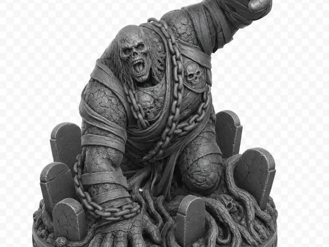 Graveyard Behemoth Statue