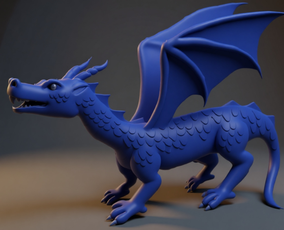 Dragone Blue 3D model by Antonio Orrico