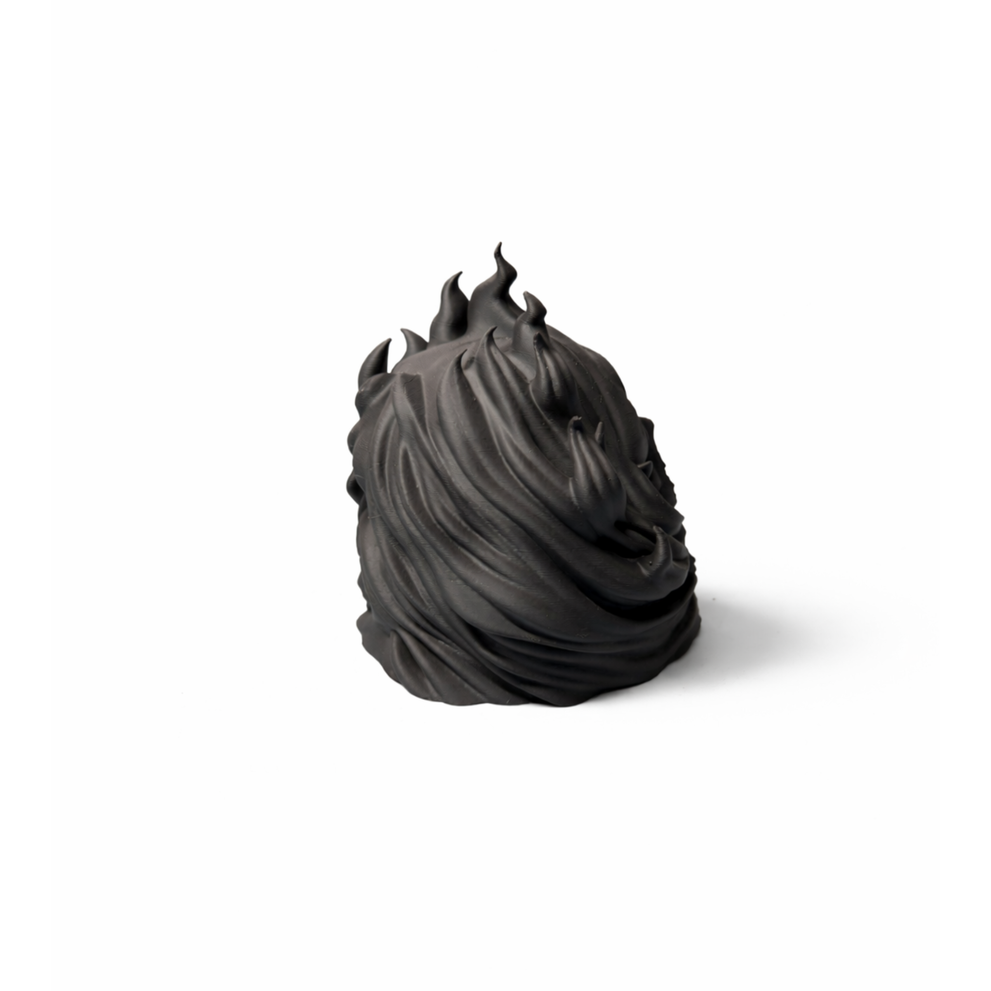 THE BURNING SKELETON HEAD / GOTHIC DECOR / HOMEDECOR / DECOR / SCULPTURE / ABSTRACT — miniatura 4