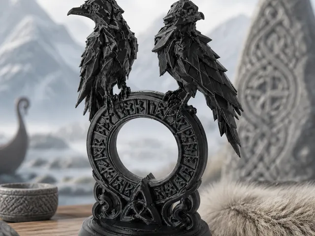 Twin Raven Rune Gate
