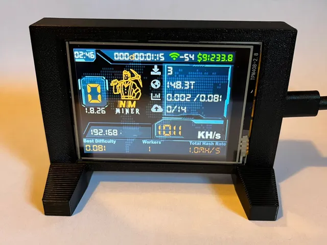 NM Nerd Miner case holder One shot miner Bitcoin ESP32 2.8"