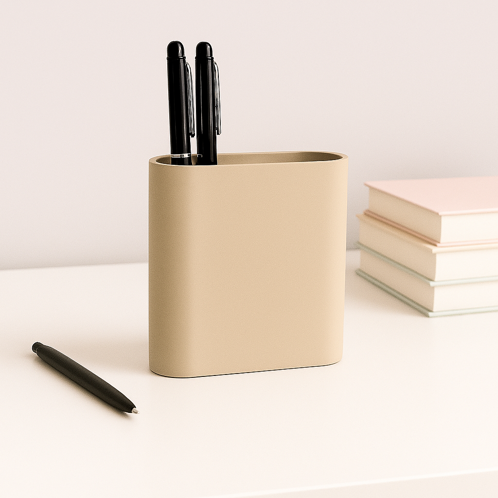 Modern Holder for Pencils with Secret Box