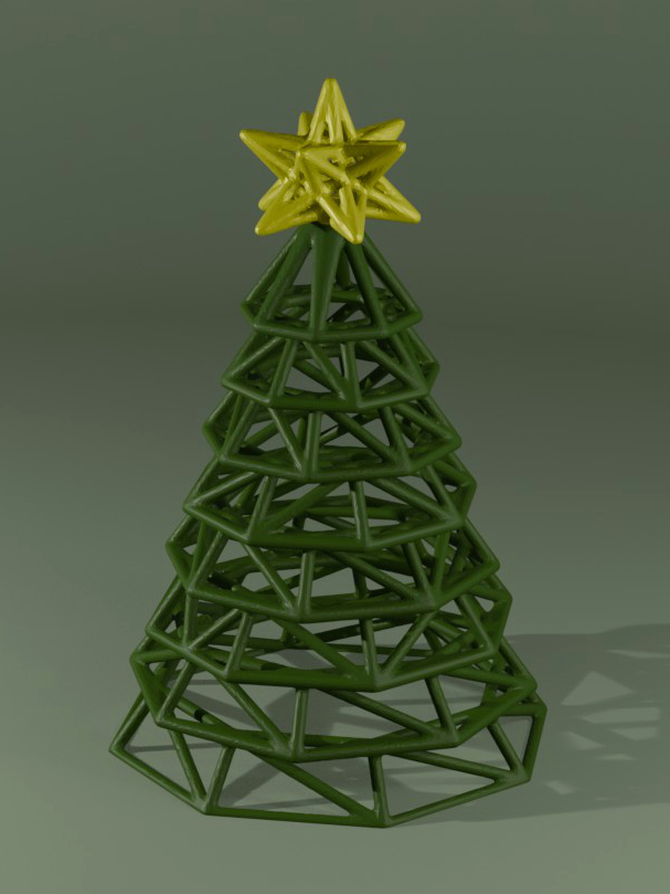 Wireframe Christmas Tree — miniatura 2