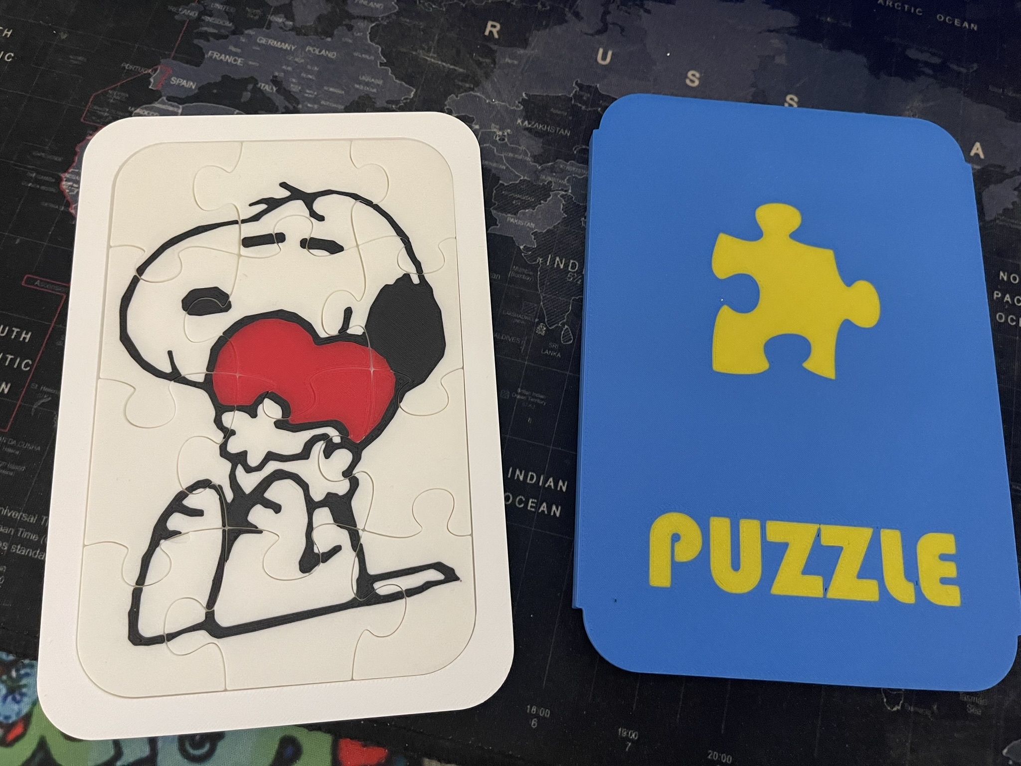 Snoopy with Hearth - minipuzzle for kids