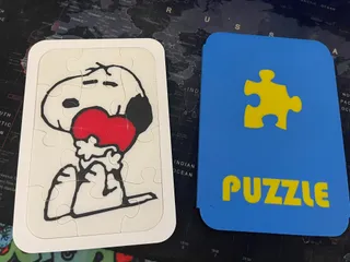 Snoopy with Hearth - minipuzzle for kids