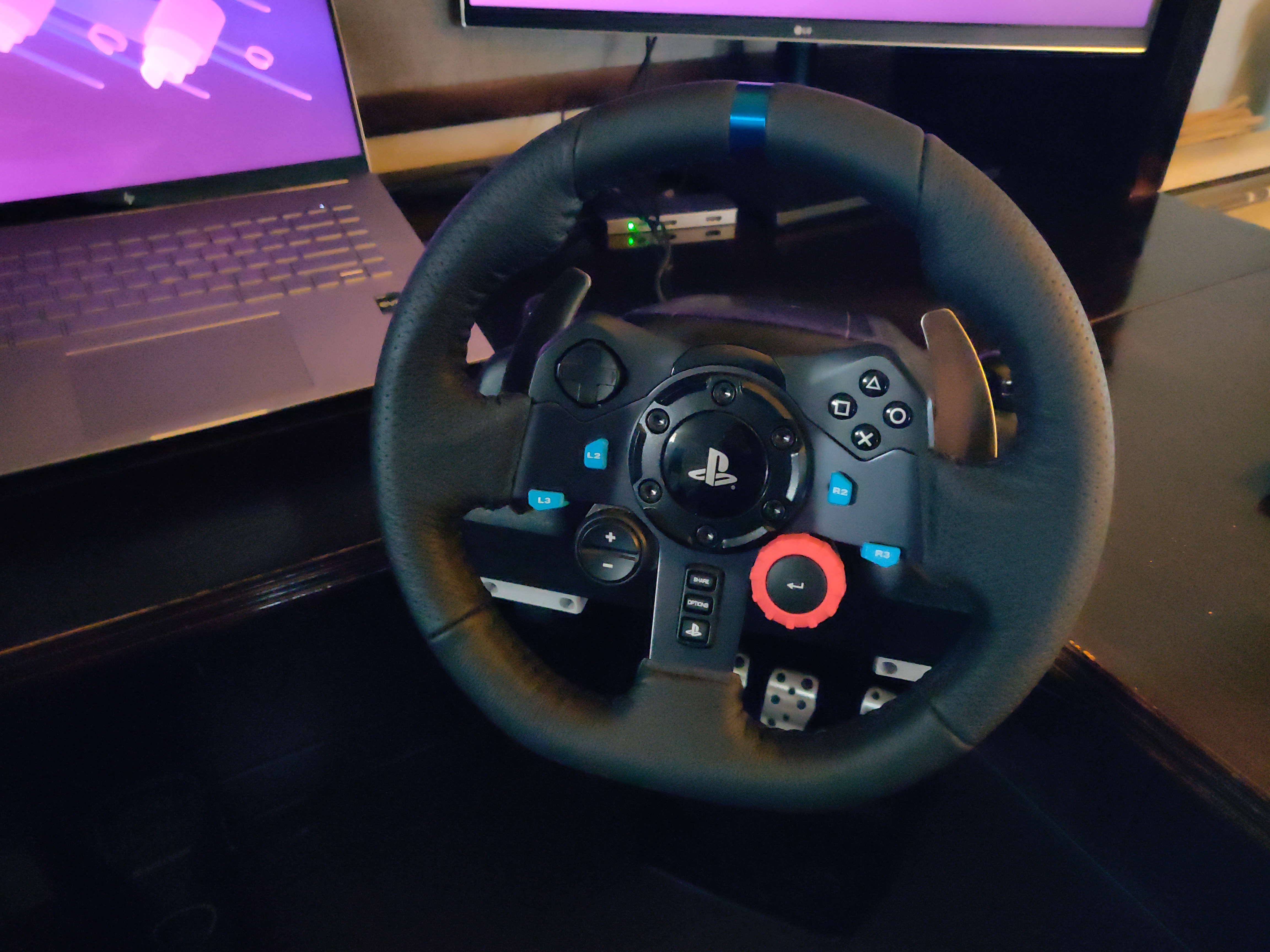 Logitech G29 Steering Wheel L Corner Desk Mount