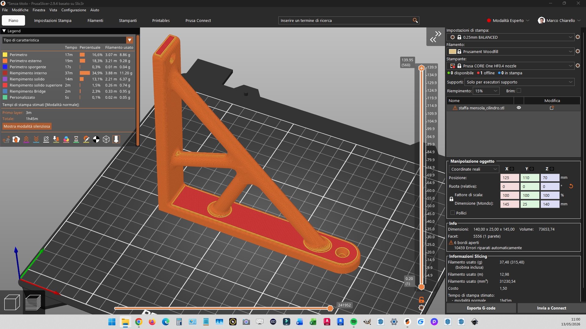 Miniatura 4 do modelo 3D Corner brace shelf bracket