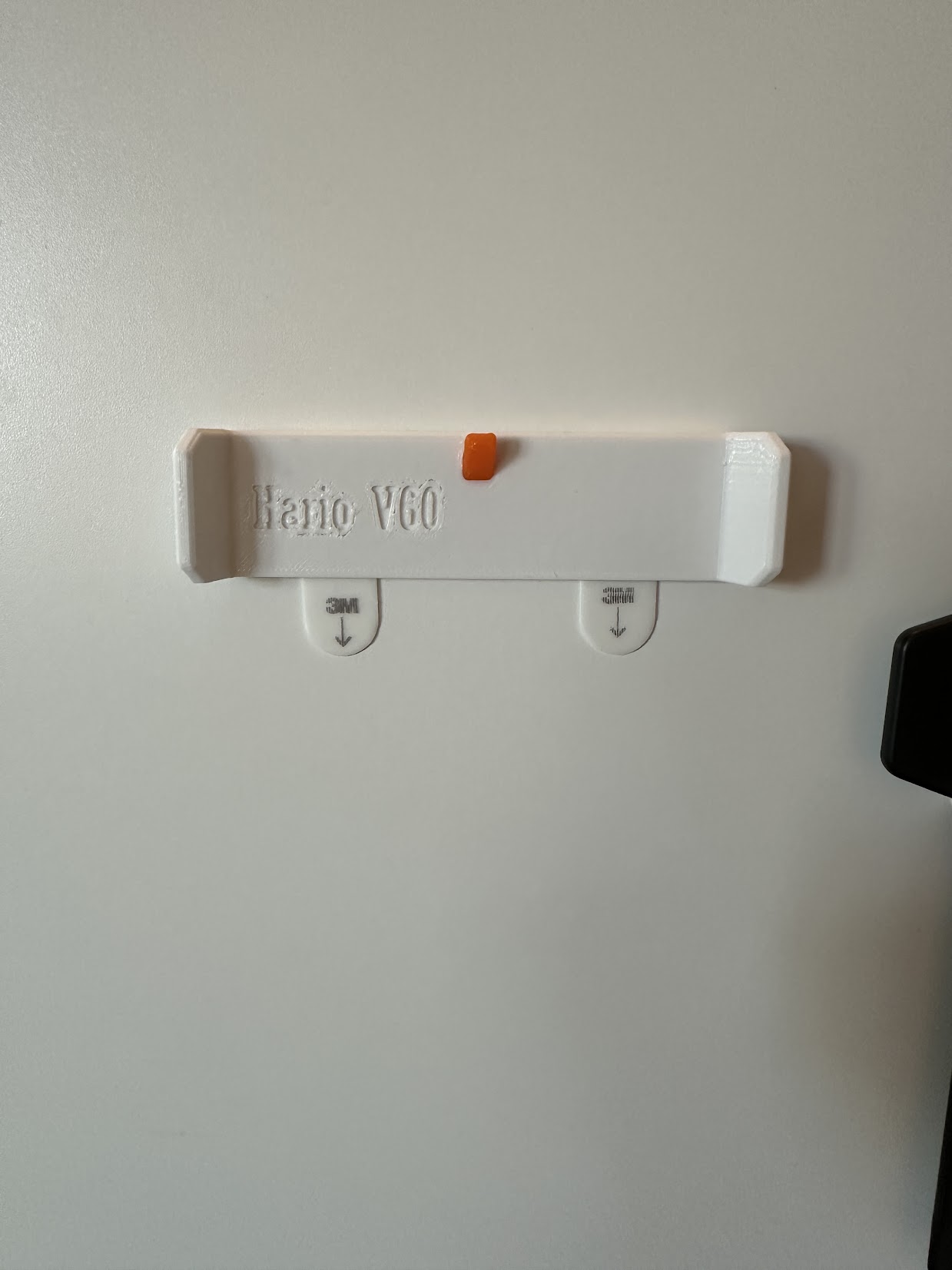 Hario V60 Drip Scale Hook with small 3M Command mount