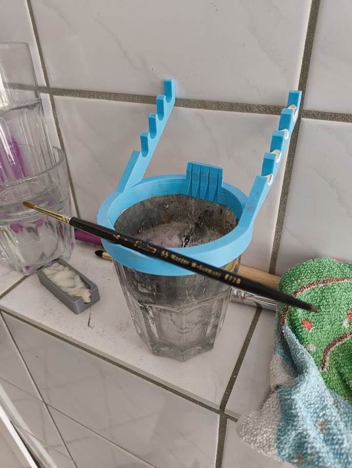 Brush holder - IKEA POKAL glass