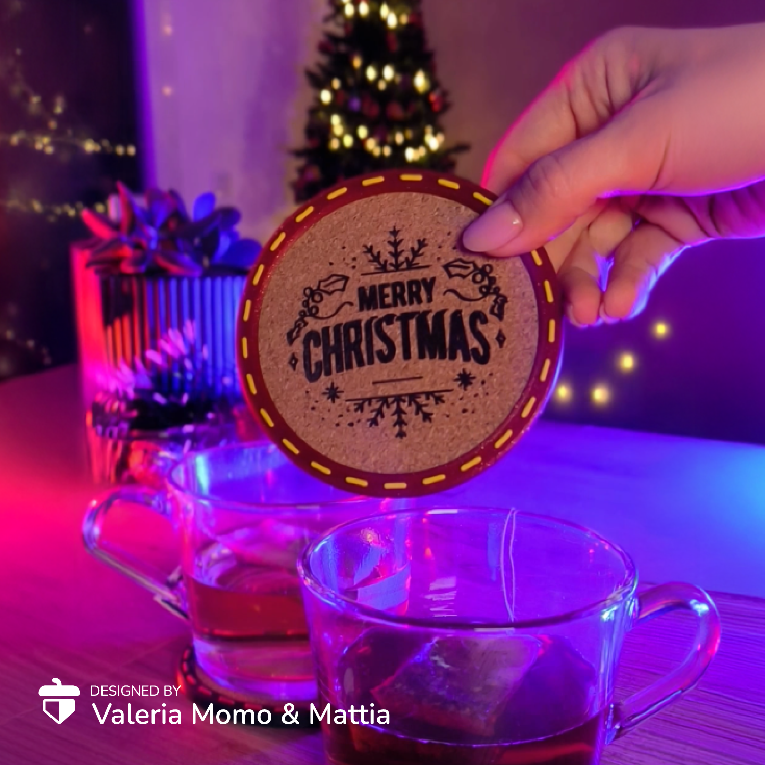 Xmas Stitched Coasters!
