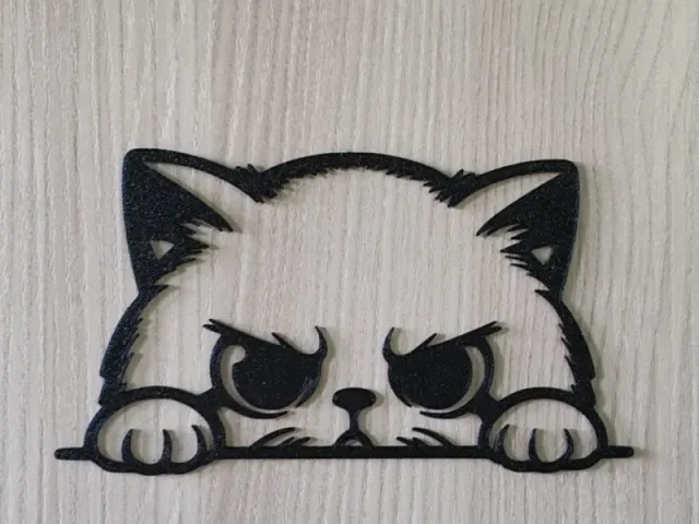 Grumpy cat (kitten) 2d wallart