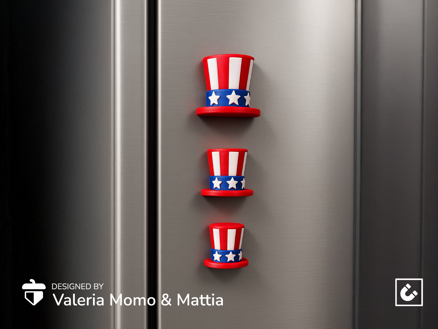 Uncle Sam Hat Magnets – 4th of July Edition