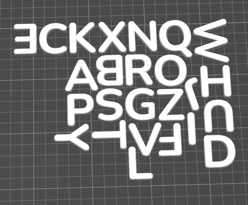 Nunito Font Alphabet — Full A-Z 3D Printable Letters (STL)