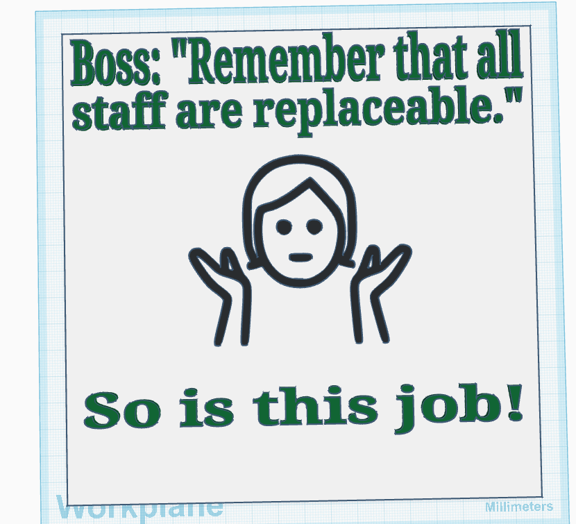 "Replaceable" Sign