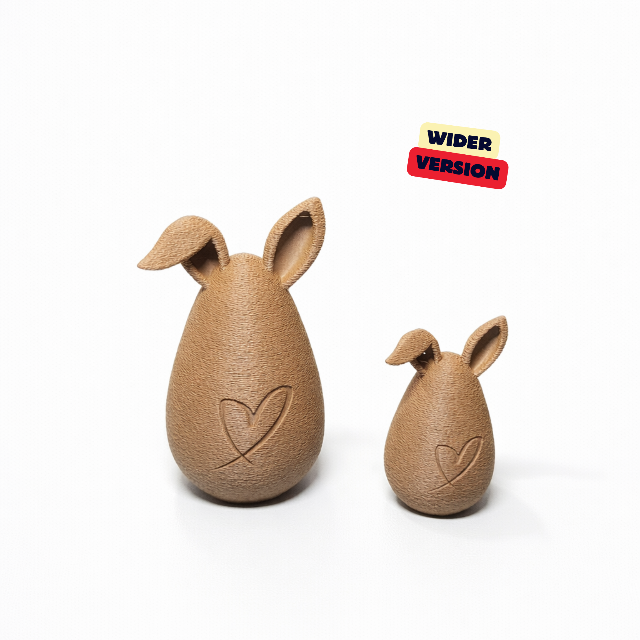 CUTE BUNNIES WITH HEART - FAMILY EDITION / MODERN EASTER DECOR / HOMEDECOR / SPRING DECOR / SHELF — miniatura 6