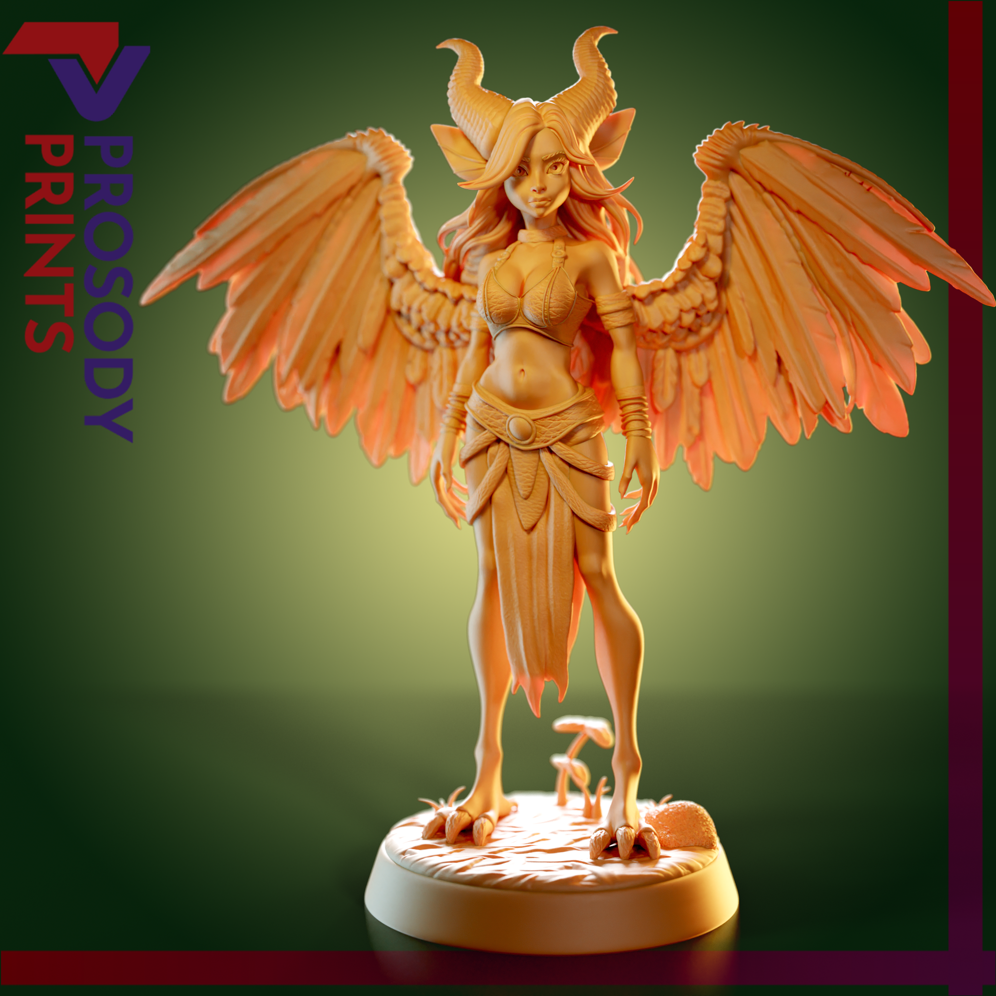Harpy - Pre-supported 32mm Fantasy D&D Miniature