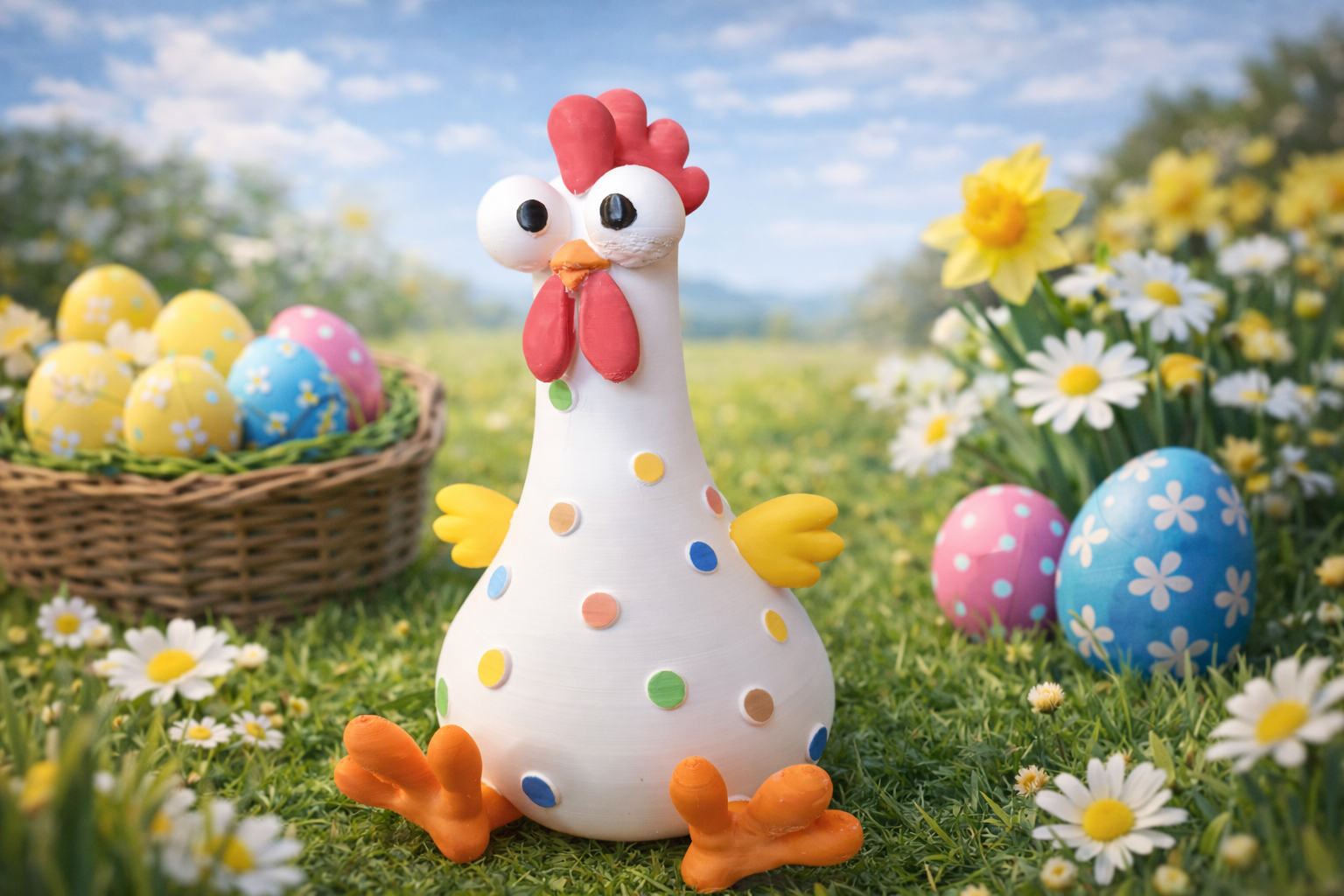 Easter Chicken 3D model by Senki_86