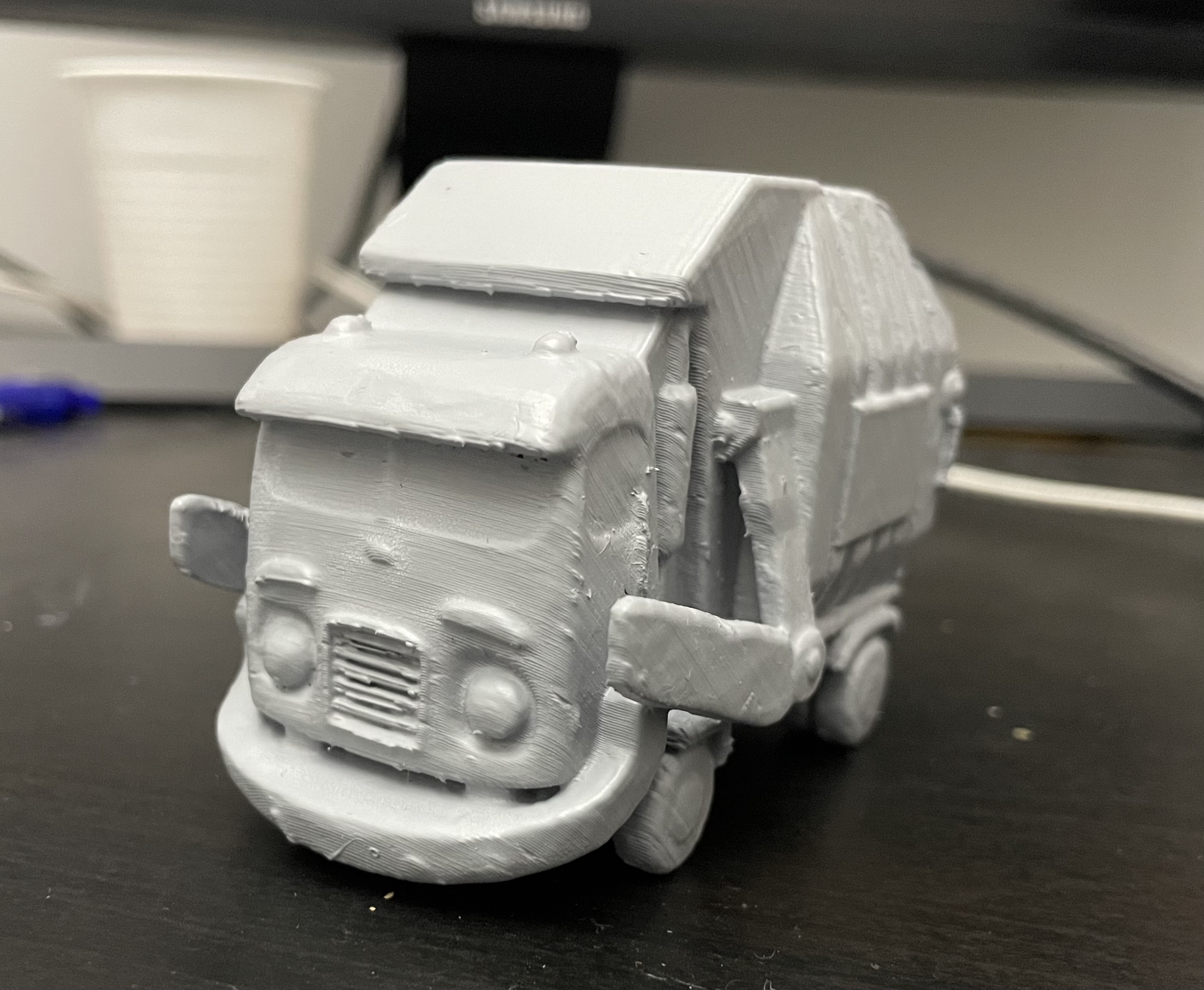 Animated Garbage Vehicle – Cartoon Optimized Version