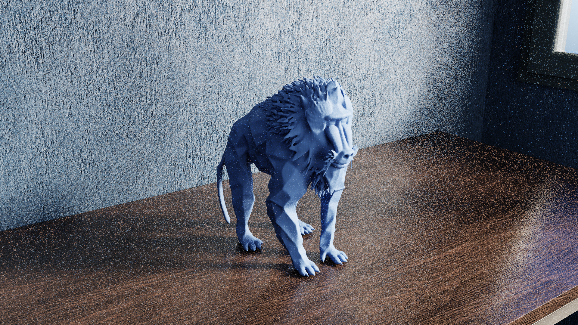 Low Poly Mandrill — miniatura 8
