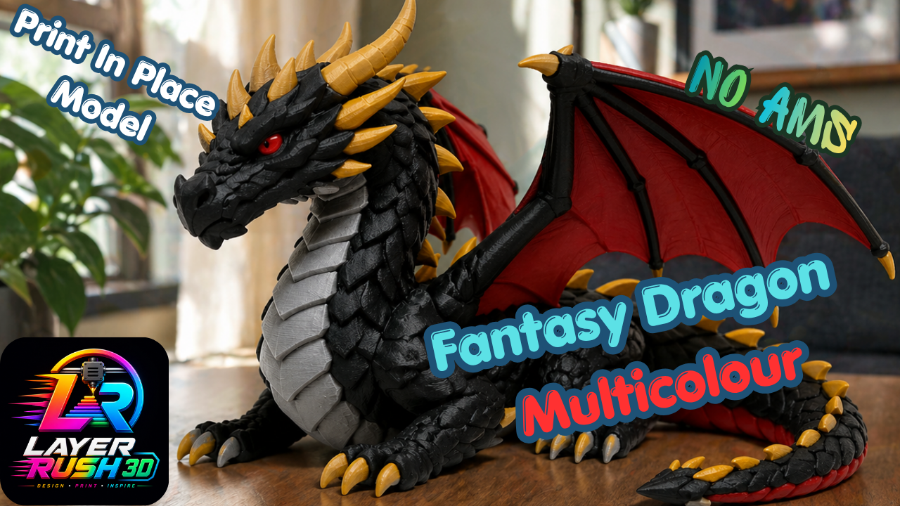 3D Printed Dragon For Showcase Decoration !!!