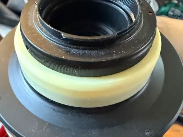 Shim/adapter for 800 mm f/8 to adapt to 69 mm lens foot