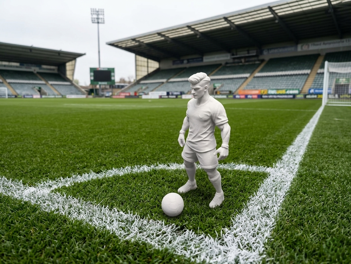 Soccer Player with Removable Ball