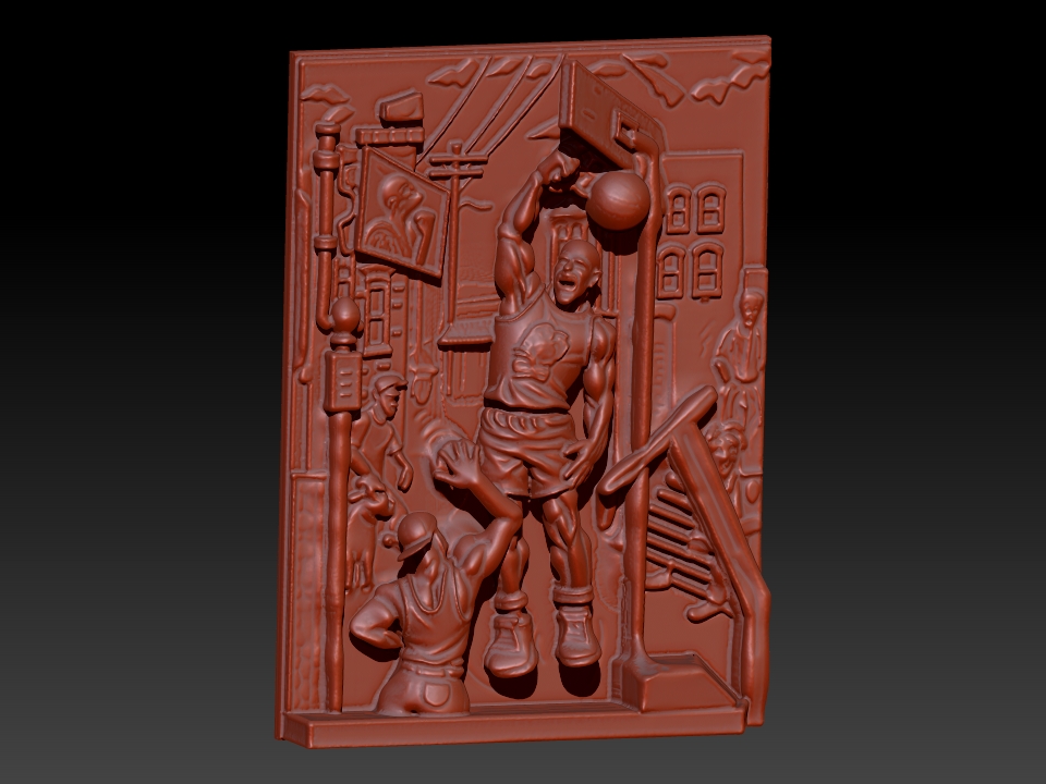 Streetball Player 3d Canvas