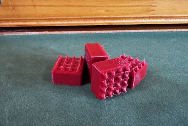 Riser Foot with Carpet Spikes - OpenSCAD