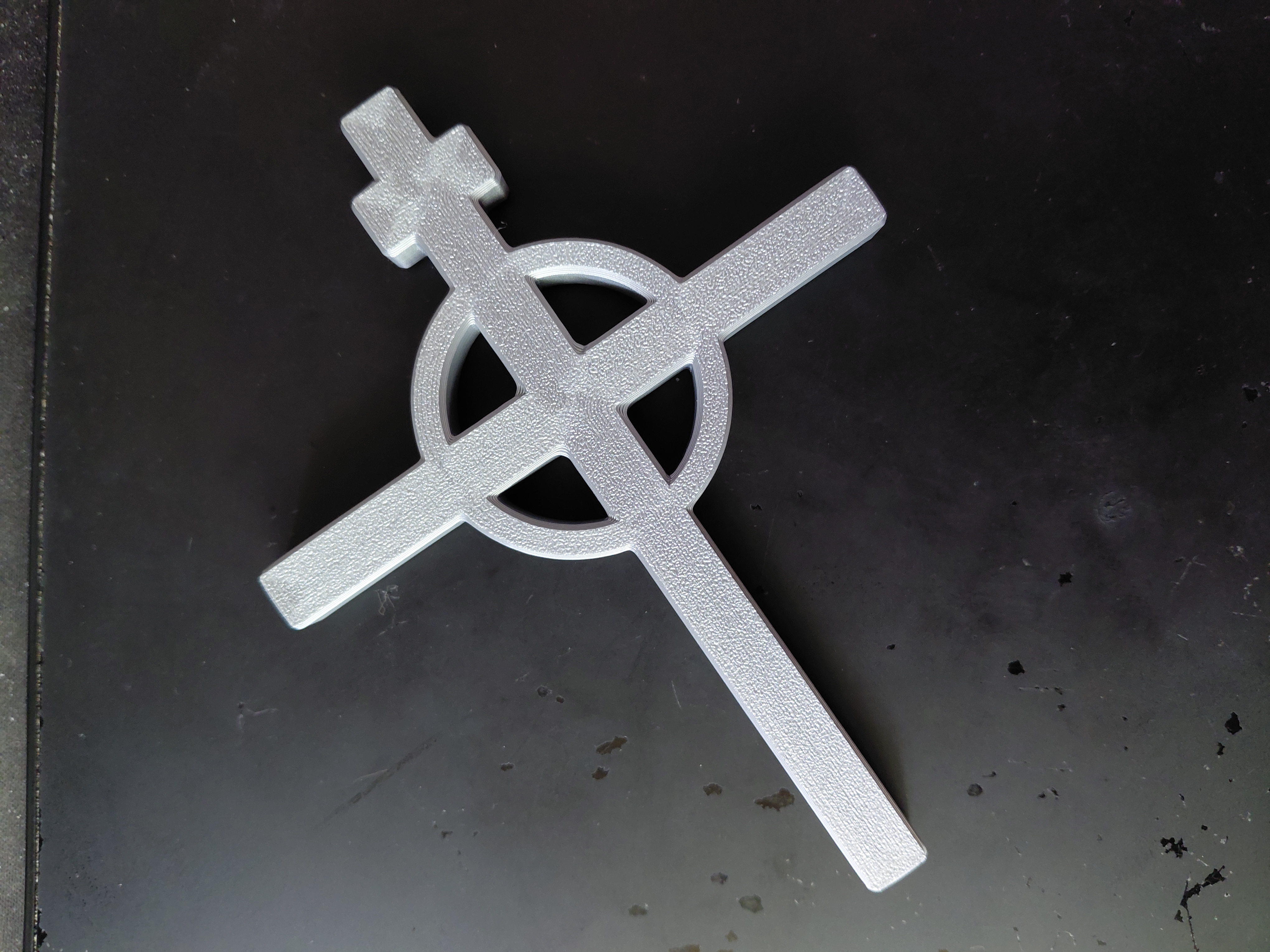 Dual-bar Celtic Cross Necklace Redux