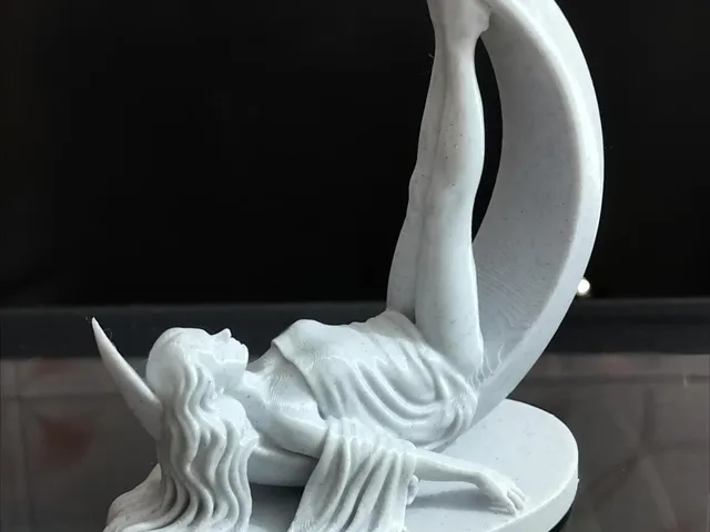 Moon Goddess Figurine – The Draped Version (Celestial Art Piece)