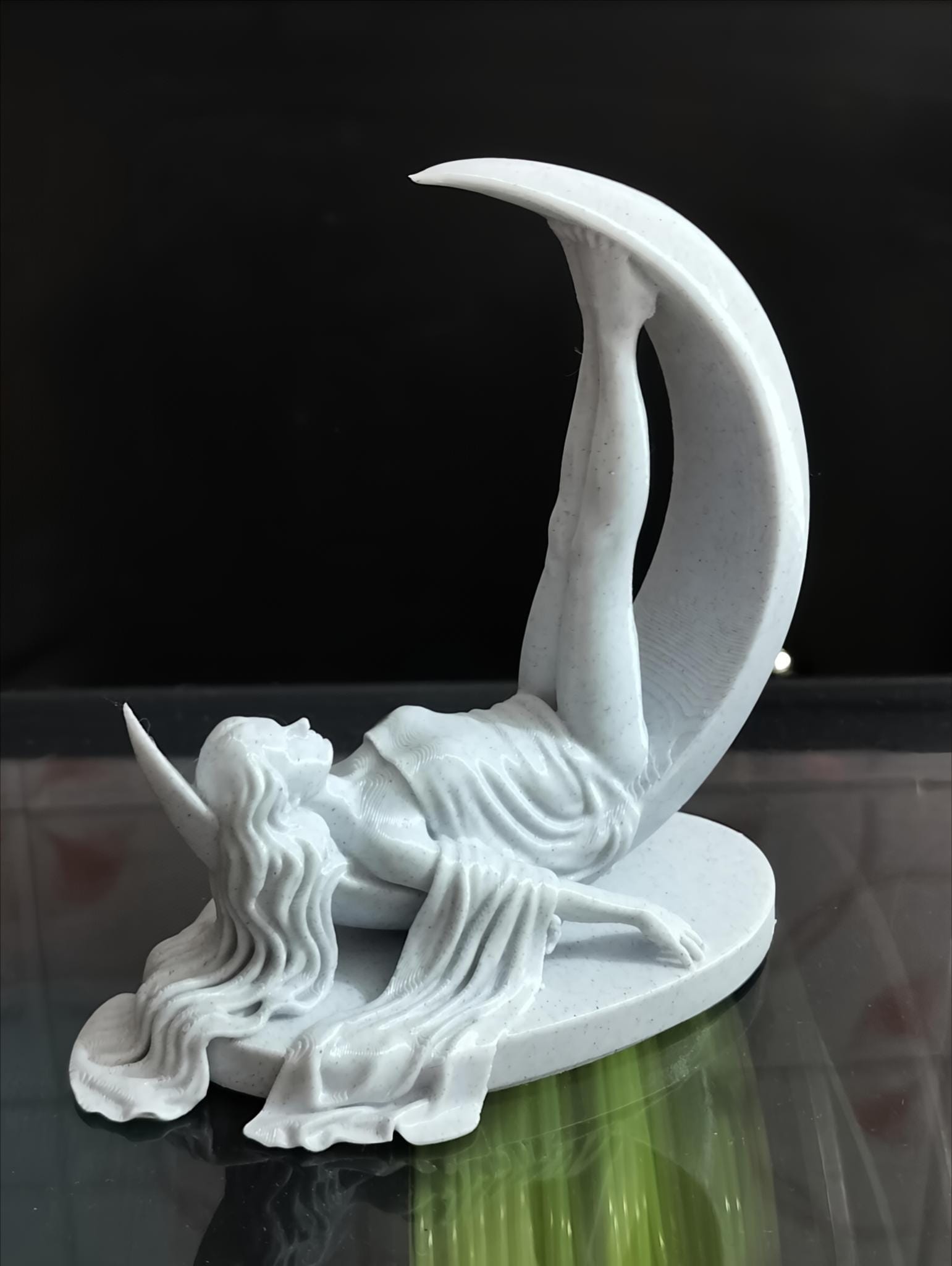 Moon Goddess Figurine – The Draped Version (Celestial Art Piece)