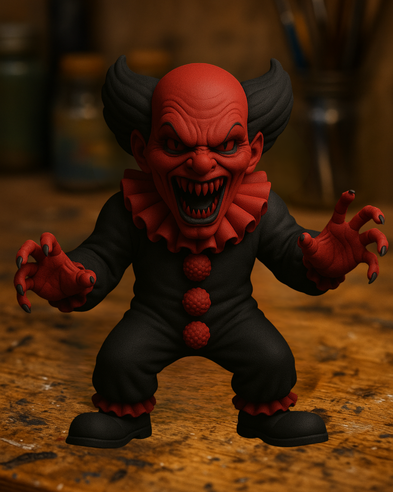 Evil Clown – Horror Monster Clown Statue